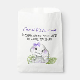 Elephant baby shower favour bags