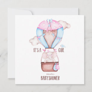 Elephant Baby Shower Invitation