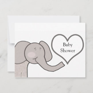Elephant Baby Shower Invitation