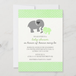 Elephant Baby Shower Invitation