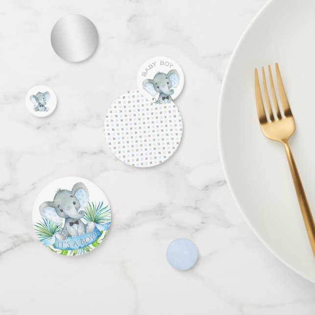 Elephant Baby Shower Table Confetti (Group)