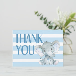 Elephant Baby Shower Thank You Card