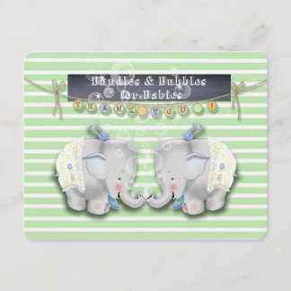 Elephant Baby Shower Thank you card