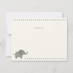 Elephant Baby Shower Thank You Note Card