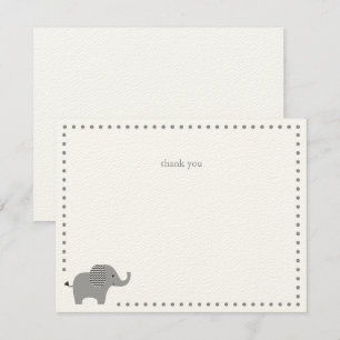 Elephant Baby Shower Thank You Note Card