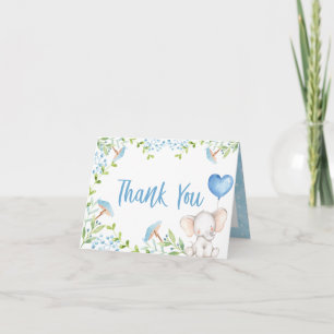 Elephant Baby Thank You Card