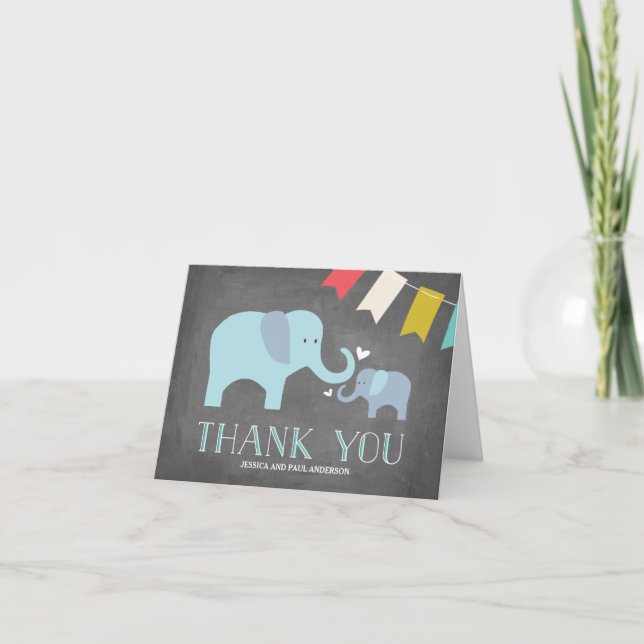 Elephant Baby | Thank You Card (Front)