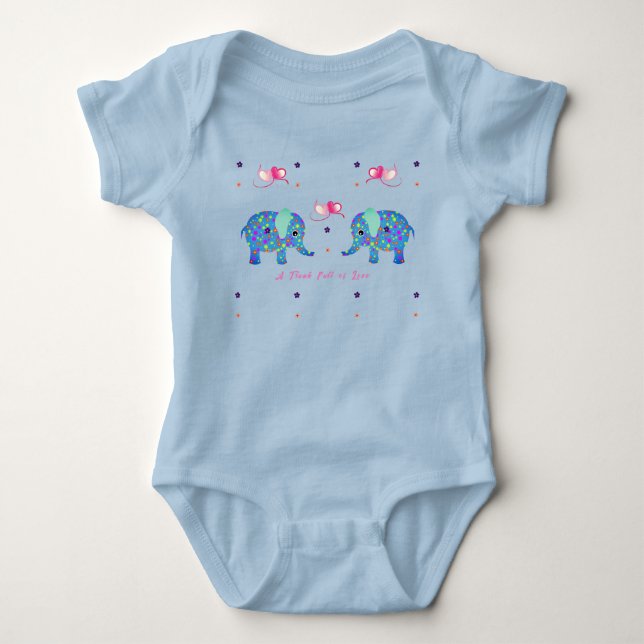  Elephant Baby Toddler Tops (Front)