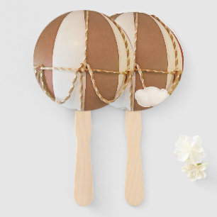 Elephant Balloon Baby Shower Hand Fan