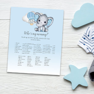 Elephant Balloon Who's My Mummy Baby Game Blue