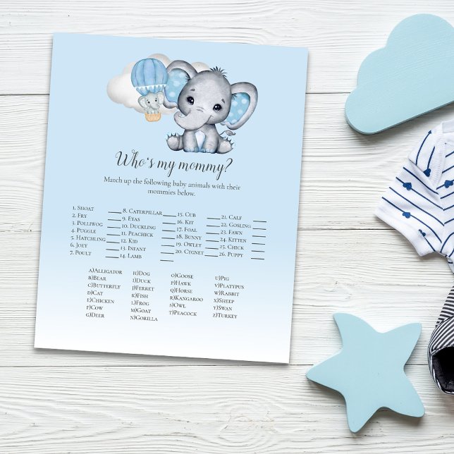 Elephant Balloon Who's My Mummy Baby Game Blue (Creator Uploaded)