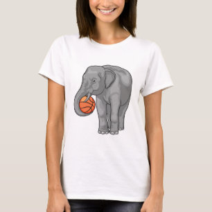 Elephant Basketball player Basketball T-Shirt