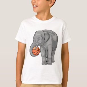 Elephant Basketball player Basketball T-Shirt