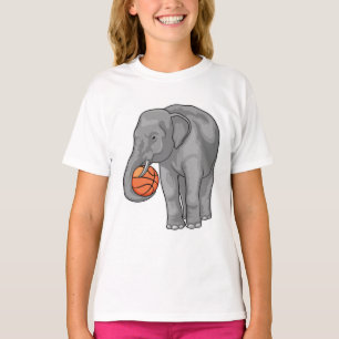 Elephant Basketball player Basketball T-Shirt