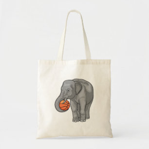 Elephant Basketball player Basketball Tote Bag