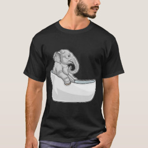 Elephant Bathe Bathtub T-Shirt