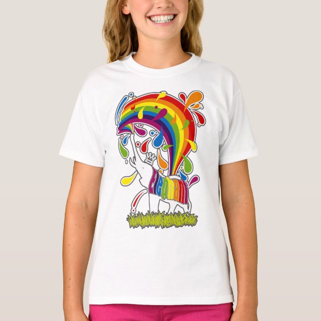 Elephant_Bathing T-Shirt (Front)