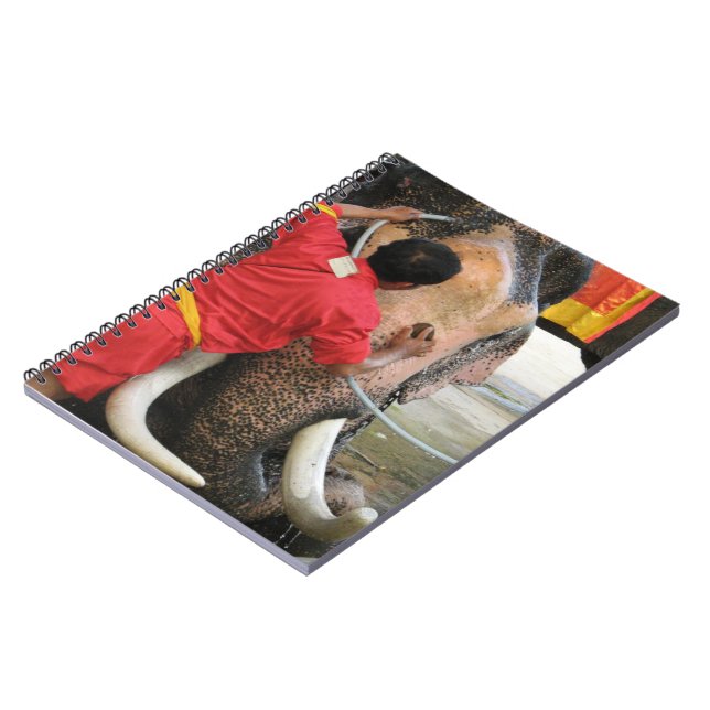 Elephant Bathtime ... Ayutthaya, Thailand Notebook (Left Side)