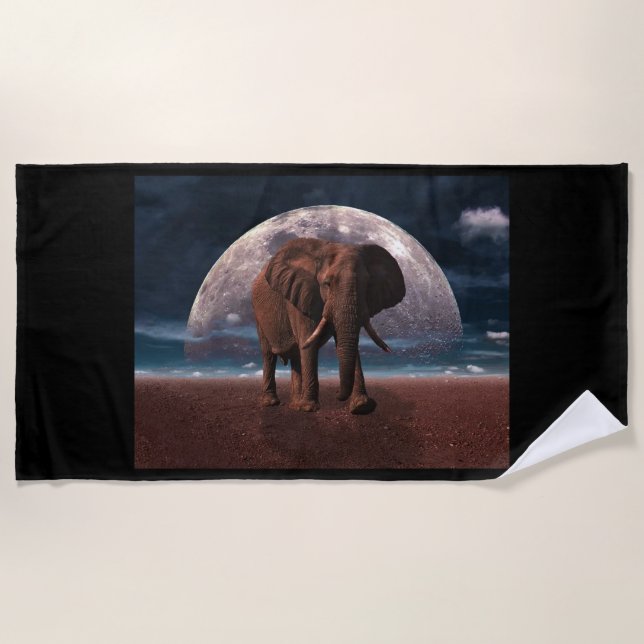 Elephant Beach Towel (Front)