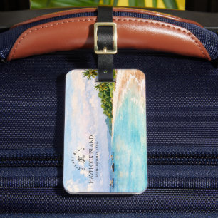 Elephant Beach Watercolor – Andaman Keepsake Gift Luggage Tag