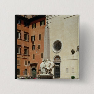 Elephant Bearing an Egyptian Obelisk, 1667 15 Cm Square Badge