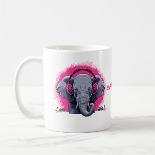 Elephant Beats DJ Coffee Mug