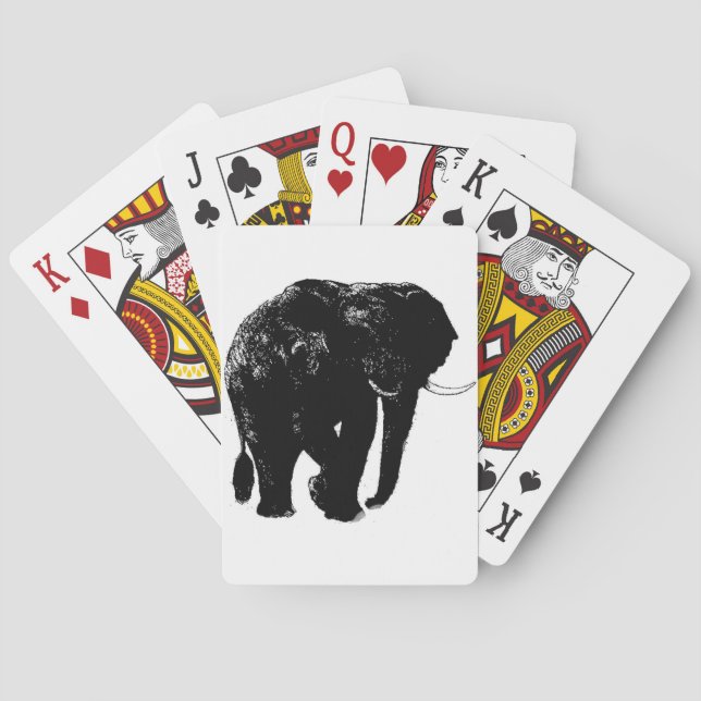 Elephant Bicycle Playing Cards (Back)