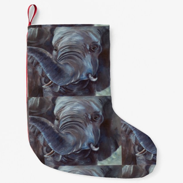 Elephant Big Boy Small Christmas Stocking (Front)
