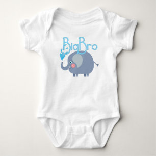 Elephant Big Bro Baby Bodysuit
