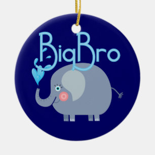 Elephant Big Bro Ceramic Tree Decoration