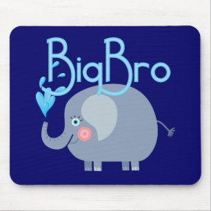 Elephant Big Bro Mouse Mat