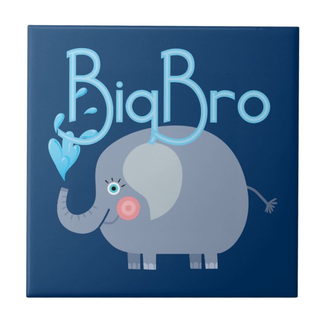 Elephant Big Bro Tile (Front)