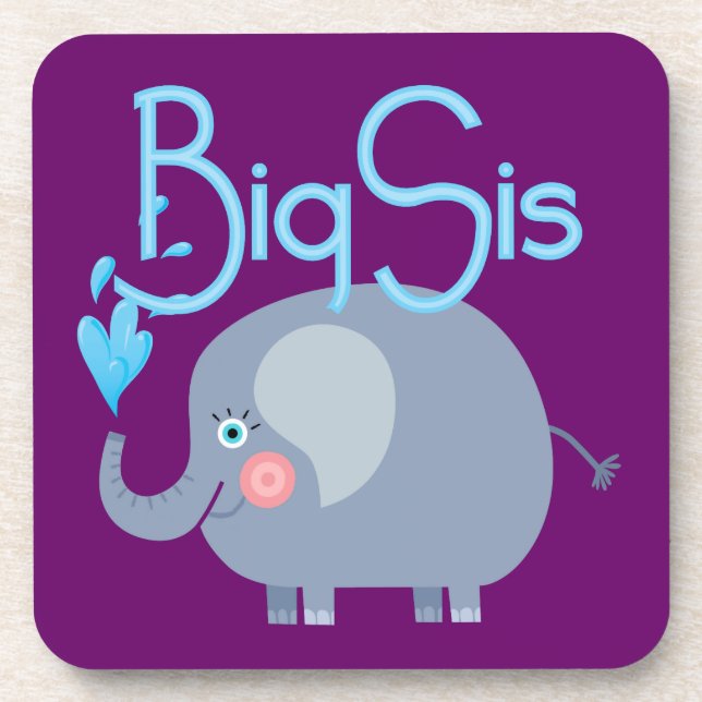 Elephant Big Sis Coaster (Front)