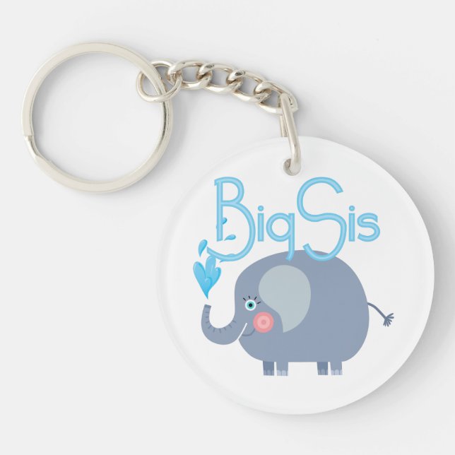 Elephant Big Sis Key Ring (Front)