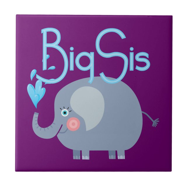 Elephant Big Sis Tile (Front)