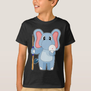 Elephant Billiard Queue T-Shirt