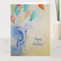 Elephant Birthday Card
