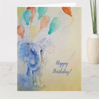Elephant Birthday Card