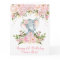 Elephant Birthday Card Pink and Gold Floral