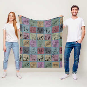 Elephant Blanket Gift Vintage Animal Lover Throw