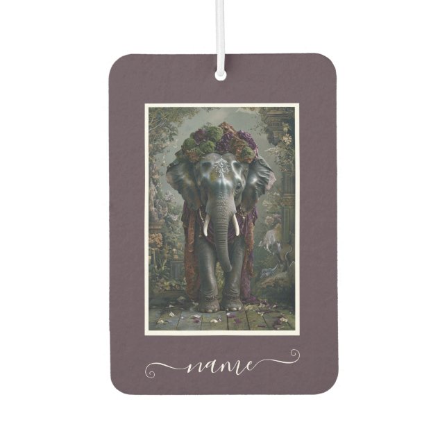 Elephant Blossom Car Air Freshener (Front)