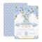 Elephant Blue Floral Baby Shower Baby Boy