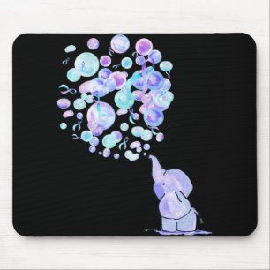 Elephant Blue Purple Balloons Suicide Prevention A Mouse Mat