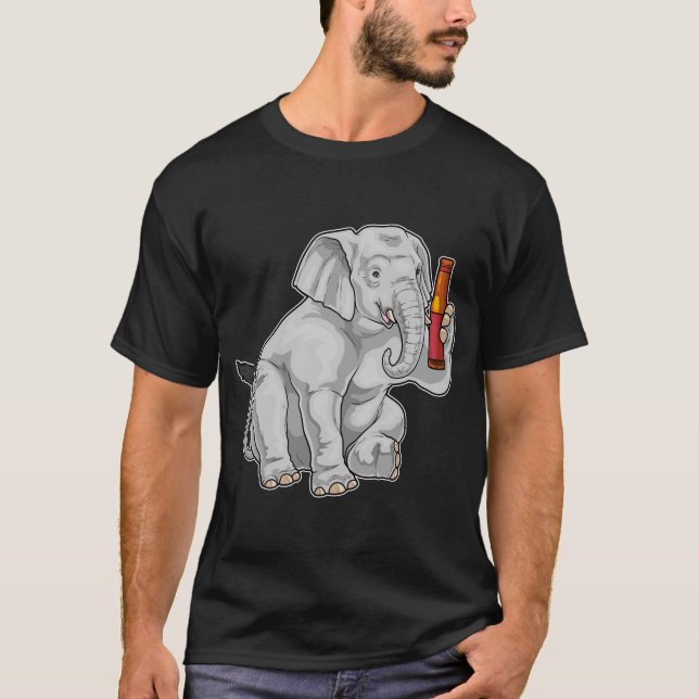 Elephant Bottle Beer T-Shirt (Front)