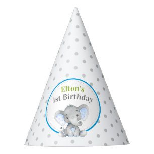 Elephant Boy 1st 2nd First Birthday Little Peanut Party Hat