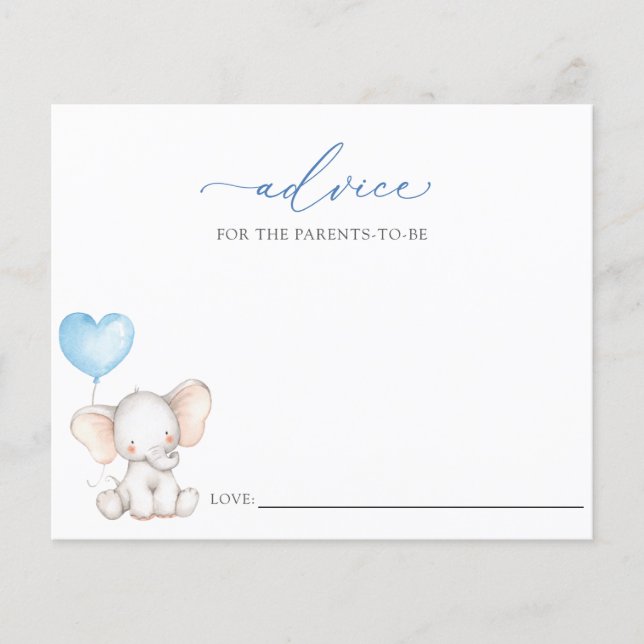 Elephant Boy Baby Advice for the Parents-to-Be (Front)