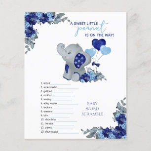 Elephant Boy Baby Shower Game