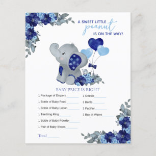 Elephant Boy Baby Shower Game