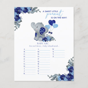 Elephant Boy Baby Shower Game