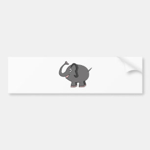 elephant bumper sticker
